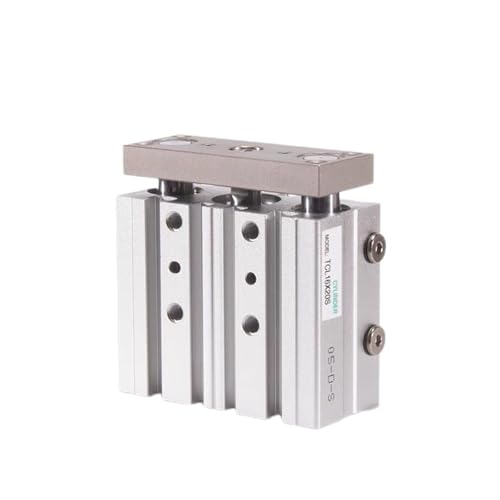 Vérin pneumatique à trois axes et guidage compact en aluminium TCL20X50S
