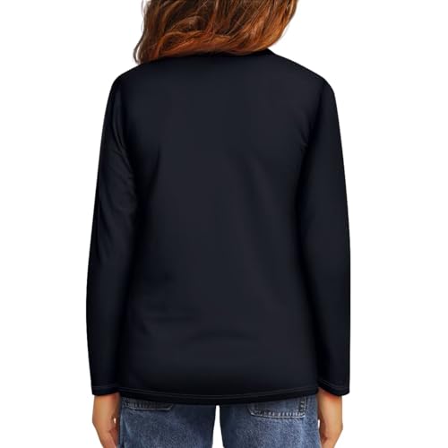 Image of Girls Basic Tee Shirts Outdoor Long Sleeve Shirt Winter Clothes Size 3-16 Top Fall Clothes Gift for Holiday
