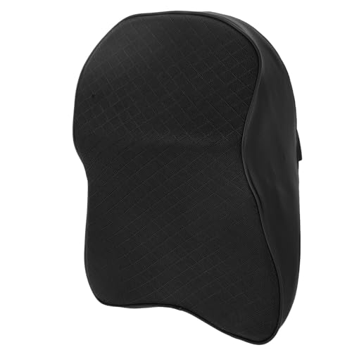 ANDRESLAD Almohada Cuello de Coche de Espuma Viscoelástica Negra, Cojín de Reposacabezas Ergonómico Ajustable, Soporte Cervical para Viajes Largos y Silla de Oficina