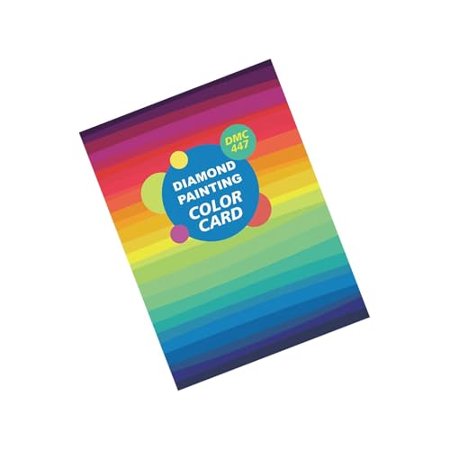 Zanthicia Color Card Chart Booklets for DIY Projects Durable and Reliable Made with Coated Paper DMC Diamonds Color Card