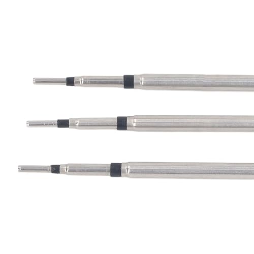 Image of 3-Piece Soldering Iron Tips Kit, Replacement Tips Set, Copper Material, Straight Curved Small Knife Tip