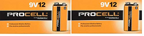 Duracell Procell 9 Volt Batteries, 12 Count - 4 Pack