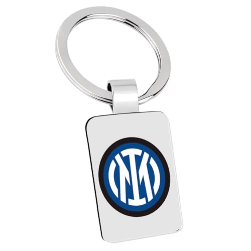 Porte-clés INTER acier inoxydable SEVEN argent bleu noir