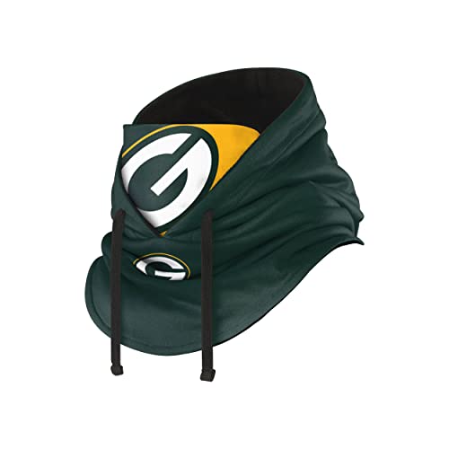 FOCO NFL Logo Team Color Drawstring Winter Cap Hooded Gaiter Balaclava Face Cover2