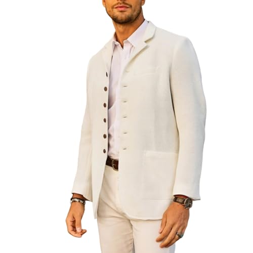 Chaqueta de traje para hombre elegante corte regular americana moderna de oficina