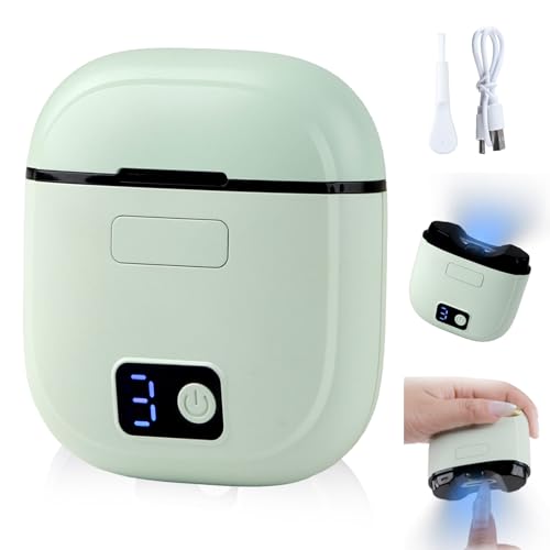 Elektrischer Nagelknipser mit Auffangbehälter und LED Licht Elektrischer Nageltrimmer für Senioren Babys und Erwachsene 3 Stufen Nagelfeile USB-C Fingernagelschneider Elektrisch