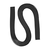 PATIKIL 120pcs Quilling Strips Paper 3/16"(5.2mm) 21"(54cm) Origami Paper Quilling Strip for Art DIY Hand Craft Christmas, Black