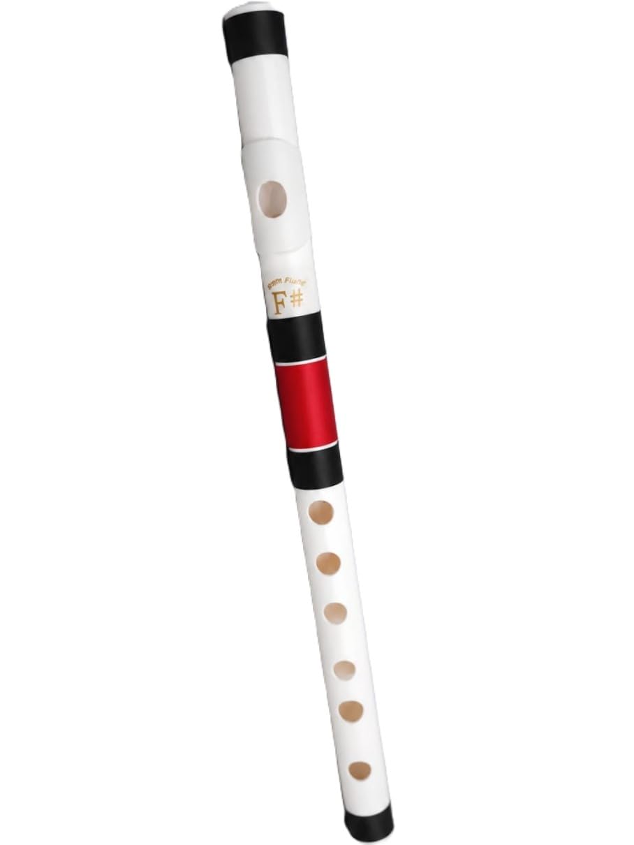 F# Scale PVC Bansuri Flute 13 Inch, 7 Hole Right Handed | Maroon & Black Thread, Beginners & Professionals, 33 cm Length, PVC Construction, 7 Finger Holes-image-36