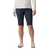 Contenido: 1x Columbia Pantalón corto de senderismo de mujer, Passo Alto Short, Material: Elástico 90% Nailon/10% Elastano, Color: Azul (India Ink), Talla US: W6/L12, EU: W38/L12, 1443151