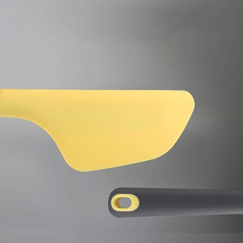 Image of Baskety Silicone Spatula Multipurpose Kitchen Baking Tool for Cake, Cream, Butter & Mixing Silicone Utensil (Yellow, Pack of 1)