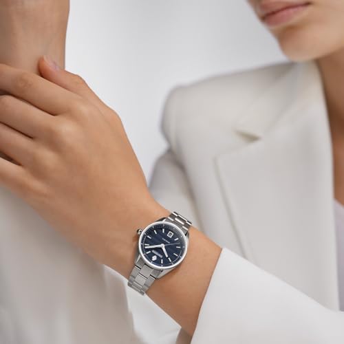 Image of SANDOZ Bachelin Premium Swiss Made Quartz Blue Dial Watch for Women - SZWLH0001114