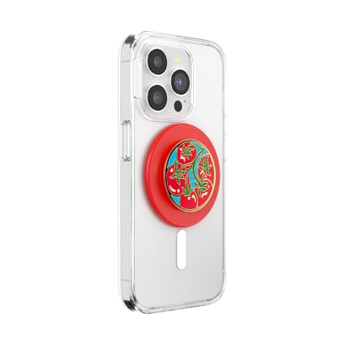 Image of PopSockets Phone Grip for MagSafe, Magnetic Holder, Phone Stand - Tomato Rosso