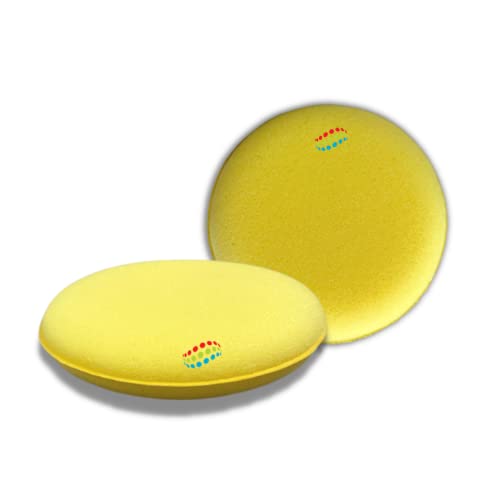 Image of Color Zebra Car Polish Foam Applicator Pad, Soft Car Wax Detailing Sponge- 10cm X 2 cm (Pack of 2)