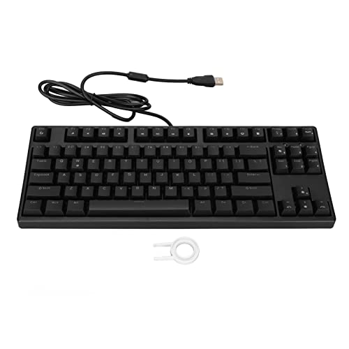 Clavier mécanique de jeu 87 touches switch rouge PC Windows 10 noir - 6
