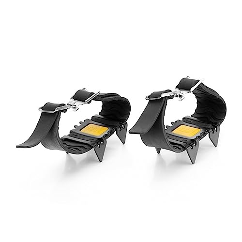 GALPADA Ice Climbing Crampons Anti-Skid Shoes Covers 4 Teeth for Men High Strength Manganese for Hiking