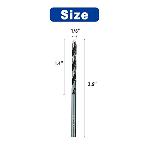 Sali 20Pcs Brad Point Wood Drill Bit Set 1/8” Carbon Steel Wood Drill Bit Set For Hardwood, Plywood, Plastic Round Holes In All Types Of Wood Perfect For Diy Woodworking Carving Engraving Drilling #TOP1