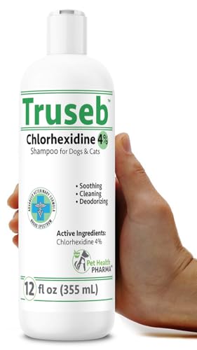 Truseb Topical Chlorhexidine 4% Shampoo for Dogs, Cats & Horses (...