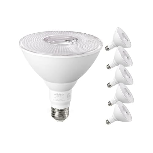 EDISHINE PAR38 LED Outdoor Flood Light Bulbs 2 Pack, 120W Equivalent Dimmable Waterproof LED Flood Light Bulb 3000K Warm Light 18W 1800LM E26 Base for Yard Porch Driveway Garage Christmas, E