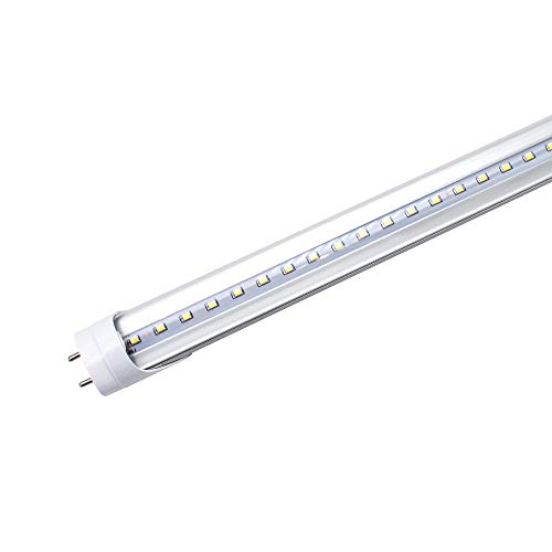 Lightingwill Led T8 Light Tube 3Ft, Daylight White 5000K, Dual-End Powered Ballast Bypass, 1600Lumens 15W (32W Fluorescent Equivalent), Clear Cover, Ac85-265V Lighting Tube Fixtures, 1 Pack #TOP8