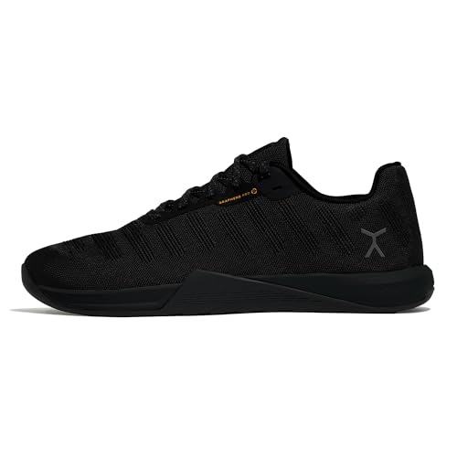 Flux Adapt Graphene XT Barefoot Shoes Zero Drop Wide Toe Box Cross Trainers for Men & Women | Graphene Grip Ballistic Mesh Upper | Gym HIIT Lifting & Crossfit Minimalist Sneakers Black