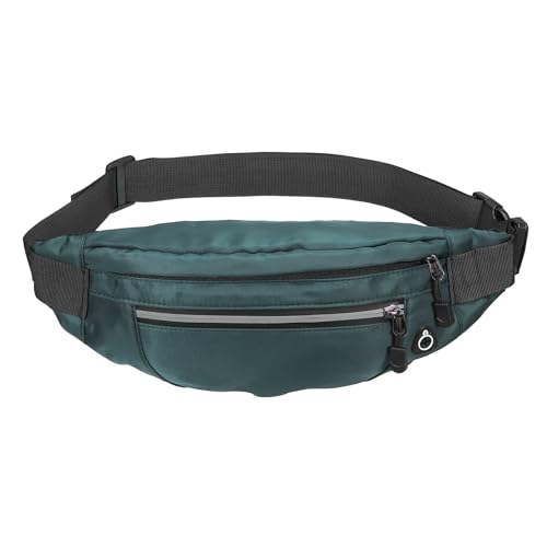 PATIKIL Fanny Pack, Adjustable Belt Bag for Men and Women Waterproof Crossbody Waist Bag for Traveling Hiking Running Green