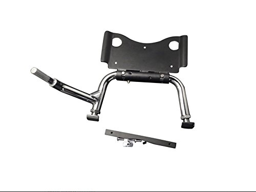 XKH- Chrome Adjustable Center Stand Compatible with Harley Electra Glide Road King Street Glide FLT FLH Touring Models 2009-up [B01LMUZVLY]