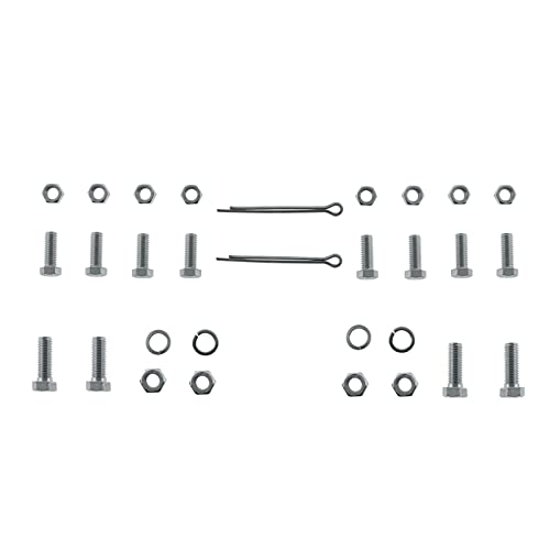 Image of Bar Type Truck Mud Flap Hangers Complete Kit, 3 Coiled, 0.640 inch Square Steel - Pack of 1 Pair Hanger w /All Mounting Brackets & Hardware (Mud Flap Hangers, 30 inch Straight)