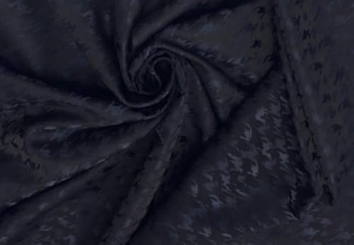 Tissu jacquard pied-de-poule infroissable en polyester Spandex pour vêtements stretch 19045