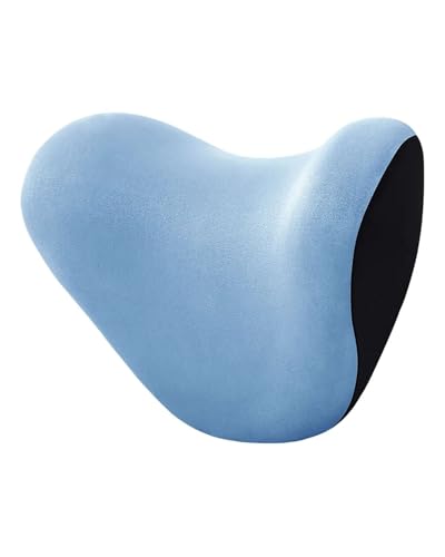cojín lumbar coche Almohada Lumbar Coche Reposacabezas Coche Cojín Cuello Espuma Viscoelástica Ajuste Universal Almohada Algodón Viscoelástico Vehículo Accesorios Coche Cojín Soporte Lumbar(Blue neck