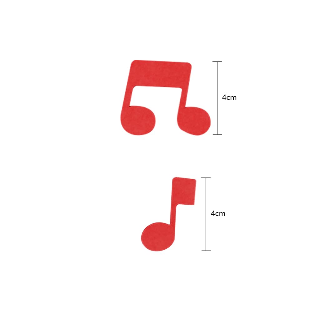 FONGKNOX 100 sztuk konfetti muzyczne, papierowe konfetti wiolinowe, klucze wiolinowe, konfetti sto?owe, akcesoria na imprez? muzyczn?, dekoracja nuty muzyczne na imprez? muzyczn?, wesele, urodziny