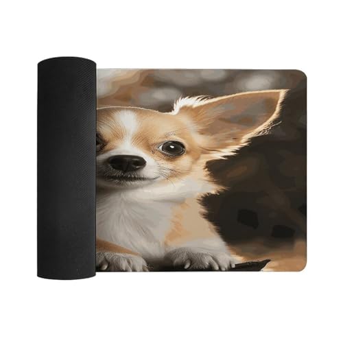 Cute Chihuahua Desk Mat Non-Slip Large Mouse Pad miniatura 3