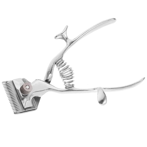 RUNROTOO Recortadora Manual de Pelo para Mascotas Ultra Silenciosa de Acero Inoxidable, Mango Ergonómico, para Perros y Gatos, Adecuado para Peluquería Canina y Cuidado del Cabello