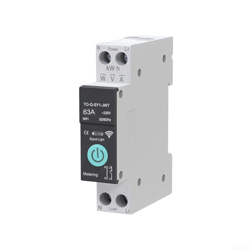 Disjoncteur intelligent WiFi 63A mesure suivi consommation tableau électrique