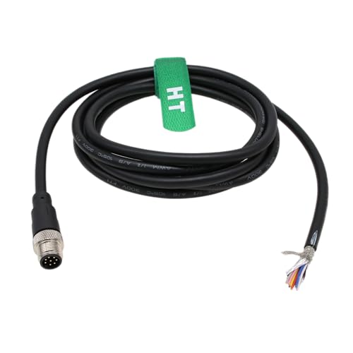 Câble M12 8 broches mâle HangTon de 25m pour capteur d'actionneur et contrôle industriel réseau IO Link
