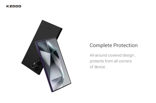 Image of K-Doo Air Skin Ultra Slim Case 0.3mm Thickness Full Covered Super Thin Mobile Back Cover for Samsung Galaxy S25 Ultra 5G (Black)