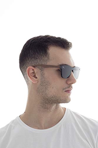 Óculos De Sol Frente Flat Barker Black, MafiawooD