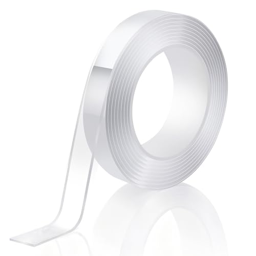 P7yaumy Double Sided Tape Heavy Duty 0.75in×20ft, Nano Tape Double Sided