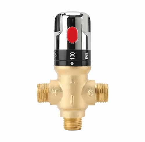 TreMax Thermostatic Mixing Valve, Shower Mixing Valve with NPT Thread US Standard, Temperature...