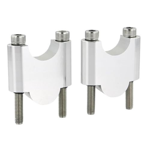 Pontets de rehausse guidon 28mm argent pour Voge et Zero Motorcycles