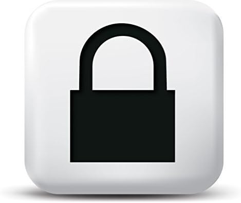 WebCam Cover White with Black Lock - Laptop and Tablet Webcam Covers