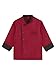 Aislor Unisex Chef Jacket Men's Chef Coat Restaurant Hotel Home Kitchen Uniform Burgundy X-Large