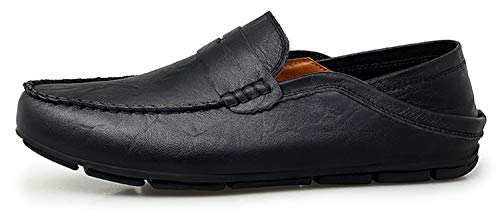Go Tour Mens Loafers Casual Loafers For Men Slip-On Driving Shoes Black 10/45 #TOP4
