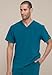 Dickies EDS Essentials Men Scrubs Top Tuckable V-Neck DK635, M, Caribbean Blue