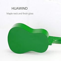 HUAWIND Ukulélé coloré 53,3 cm pour enfants (ukulélé vert) - Les Beatles, Paul McCartney, John Lennon, RIngo Starr, George Harrison HUAWIND Ukulélé coloré 53,3 cm pour enfants (ukulélé vert) – Image 6