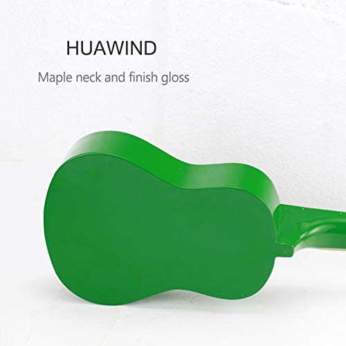 HUAWIND Ukulélé coloré 53,3 cm pour enfants (ukulélé vert) - Les Beatles, Paul McCartney, John Lennon, RIngo Starr, George Harrison HUAWIND Ukulélé coloré 53,3 cm pour enfants (ukulélé vert) – Image 7