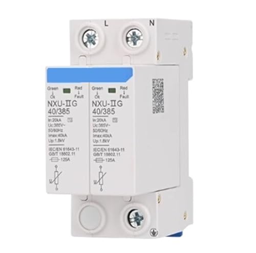 Parafoudre NXU-IIG-40kA/385V 2P pour protection modulaire t2