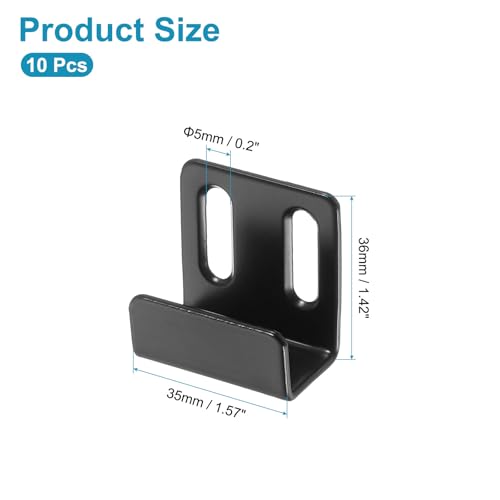 Soportes de montaje de acero inoxidable premium 35x36 mm de alta resistencia para espejos 3
