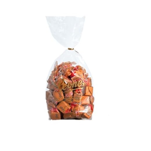 Leone dal 1857 - Tartufo Dolce al Caramello Salato - Pralina al Cioccolato Bianco e Nocciola - Sacchetto Ricarica - 500 gr
