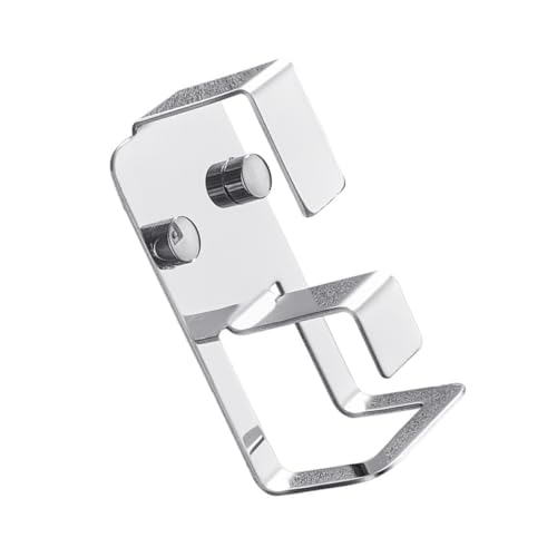 WEKAMOS Punch Stainless Steel Double Hooks Washbasin Hanger Practical Storage Rack Strong Adhesive Wall Mount for Bathroom Kitchen Bedroom