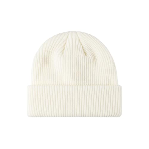 Image of Beanie for Men Women Warm Winter Hat Windproof Thick Knitted Cuffed Unisex Skull Cap